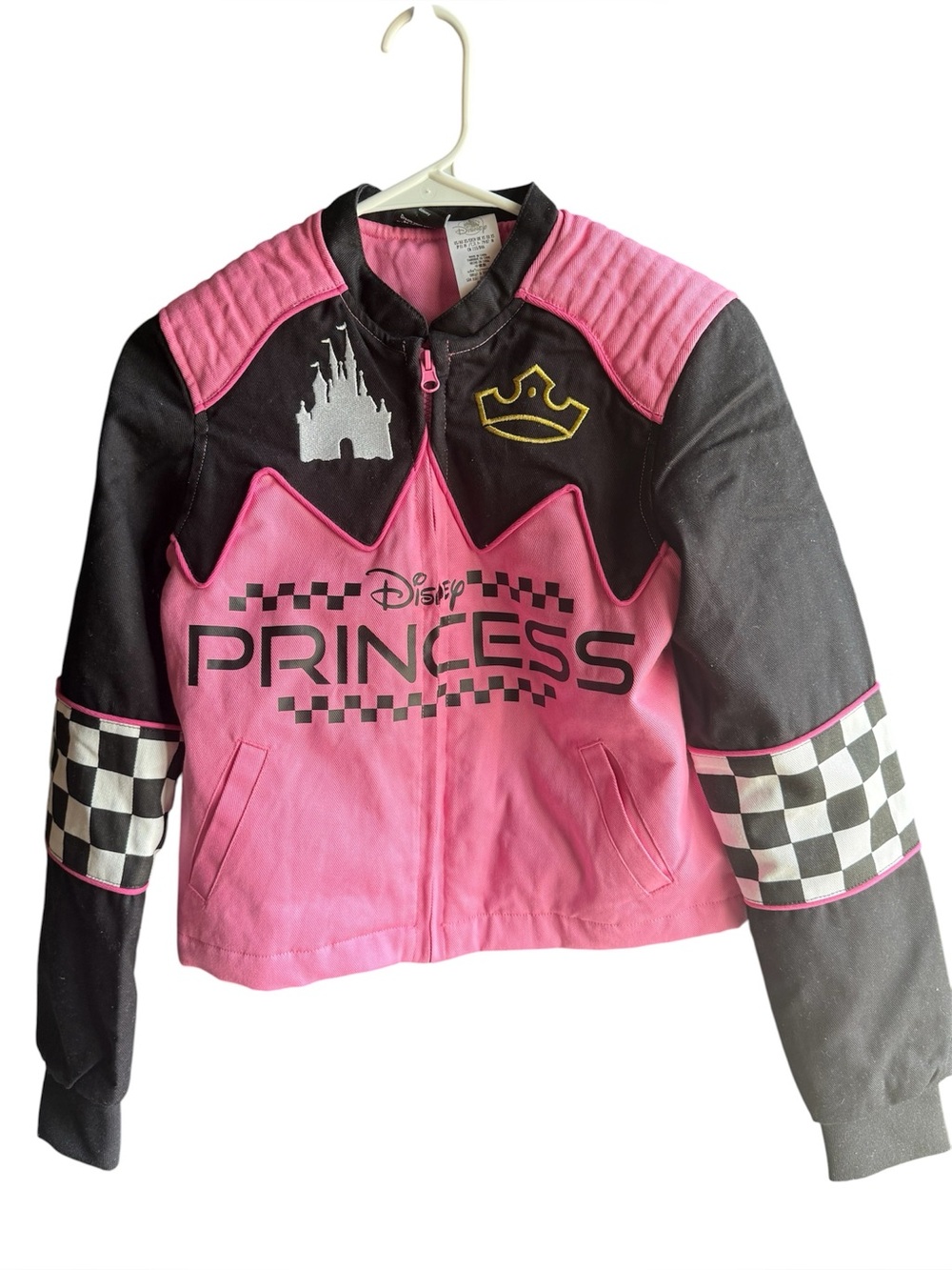 NWOT Disney Princess Pink Racing Jacket from the Disney Parks / Her Universe XS